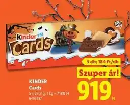Lidl Kinder ajánlat
