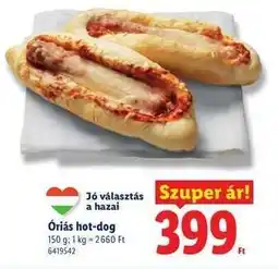 Lidl Óriás hot dog ajánlat