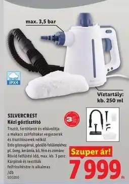 Lidl SILVERCREST Kézi gőztisztító ajánlat