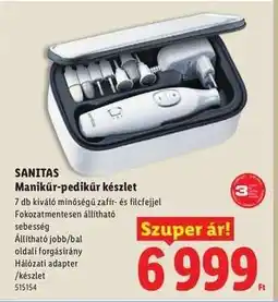 Lidl SANITAS ajánlat