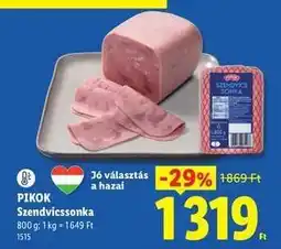 Lidl PIKOK Szendvicssonka ajánlat
