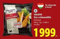 Lidl VALDOR Zizu csirkemellfilé ajánlat