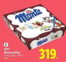 Lidl Zott Monte Puding ajánlat