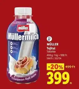 Lidl MÜLLER Tejital ajánlat