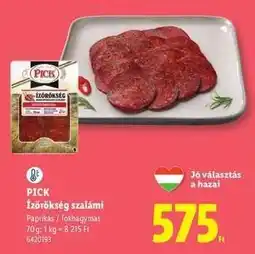 Lidl PICK ÍZÖRÖKSÉG SZALÁMI ajánlat