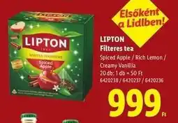 Lidl Lipton filteres tea ajánlat