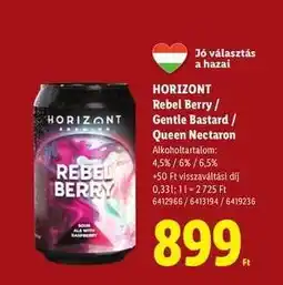 Lidl HORIZONT Rebel Berry / Gentle Bastard / Queen Nectaron ajánlat