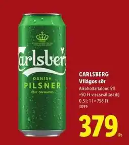 Lidl CARLSBERG ajánlat
