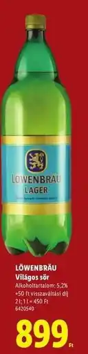 Lidl LÖWENBRAU ajánlat