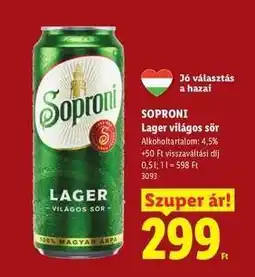 Lidl SOPRONI ajánlat