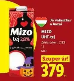 Lidl Mizo UHT tej ajánlat