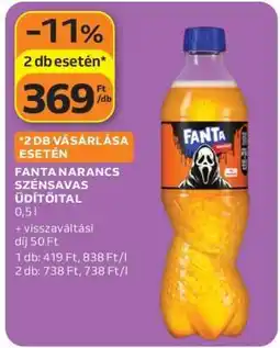 Auchan Fanta Narancs Szénsavas Üdítőital ajánlat