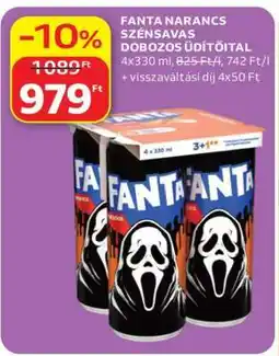Auchan FANTA NARANCS SZÉNSAVAS DOBOZOS ÜDÍTŐITAL ajánlat