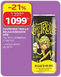 Auchan CUVÉE DES TROLLS BELGA DOBOZOS SÖR ajánlat