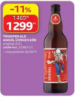 Auchan TROOPER ALE ANGOL ÜVEGES SÖR ajánlat