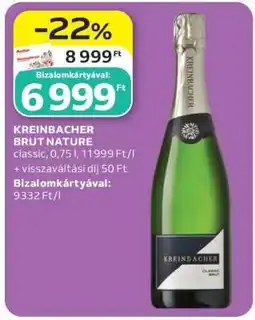 Auchan KREINBACHER BRUT NATURE ajánlat