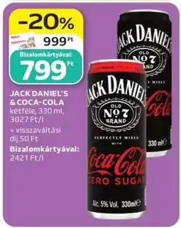 Auchan Jack Daniel's & Coca-Cola ajánlat