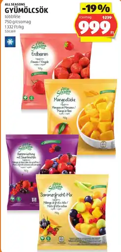 ALDI All Seasons gyümölcsök ajánlat