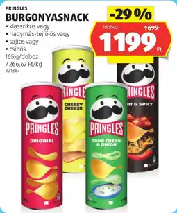 ALDI Pringles burgonyasnack ajánlat