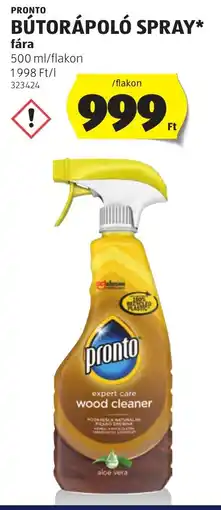ALDI Pronto bútorápoló spray ajánlat