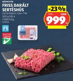 ALDI Húsmester friss darált sertéshús ajánlat