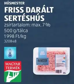 ALDI Húsmester friss darált sertéshús ajánlat