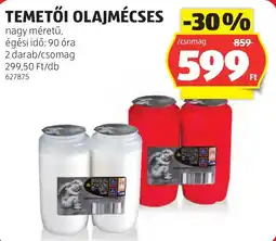 ALDI Temetői olajmécses ajánlat