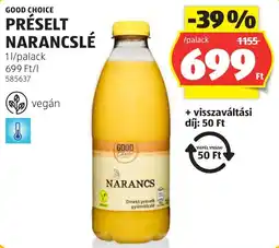 ALDI Good Choice préselt narancslé ajánlat