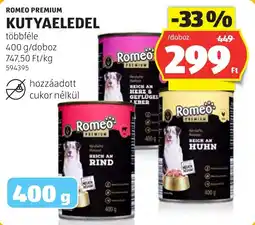 ALDI Romeo premium kutyaeledel ajánlat