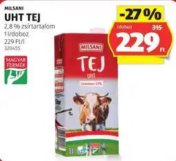 ALDI Milsani uht tej ajánlat