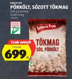 ALDI Snack Fun Pörkölt, sózott tökmag ajánlat