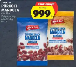 ALDI Snack Fun pörkolt mandula ajánlat