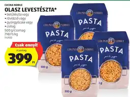 ALDI Cucina Nobile olasz levestészta ajánlat