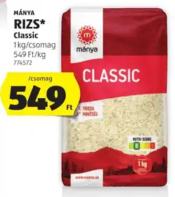 ALDI Mánya rizs ajánlat