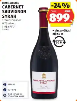 ALDI Pays d'Or cabernet sauvignon syrah ajánlat