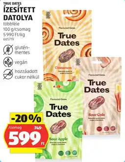 ALDI True Dates ízesített datolya ajánlat
