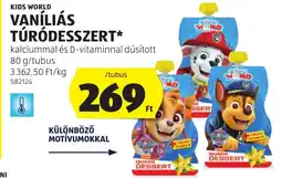 ALDI Kids world túródesszert ajánlat