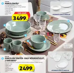 ALDI Crofton porcelántál ajánlat