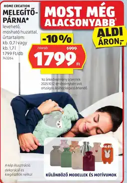 ALDI Home Creation melegítő-párna ajánlat