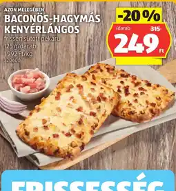 ALDI Baconos-hagymás kenyérlángos ajánlat