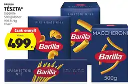 ALDI Barilla tészta ajánlat
