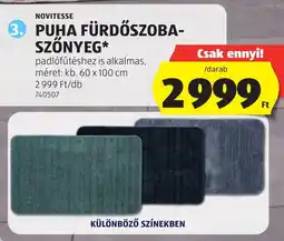ALDI Novitesse puha fürdőszobaszőnyeg ajánlat