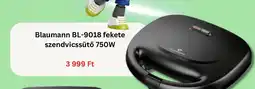 BestByte Blaumann BL-9018 fekete szendvicssütő 750W ajánlat