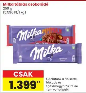 MILKA Táblás csokoládé