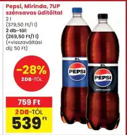 Interspar Pepsi, Mirinda, 7UP szénsavas üdítőital ajánlat