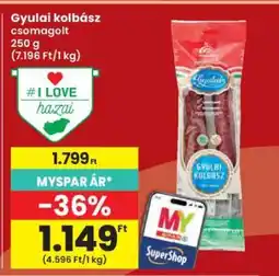 Interspar Gyulai kolbász ajánlat