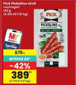 Interspar PICK Pickolino virsli ajánlat