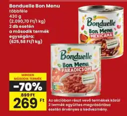 Interspar Bonduelle Bon menu ajánlat
