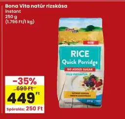 Interspar Bona Vita natúr rizskása ajánlat
