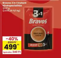 Interspar Bravos 3 in 1 instant kávéspecialitás ajánlat